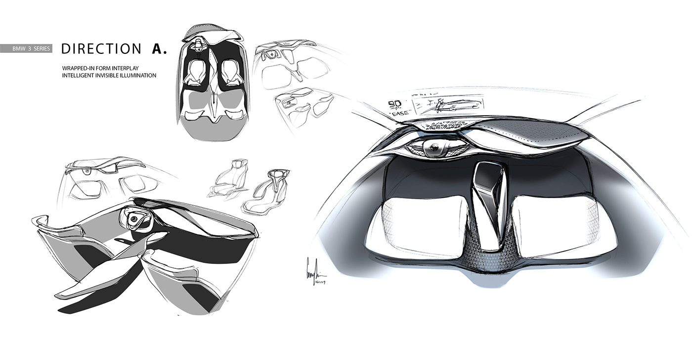 2030宝马汽车内饰概念设计