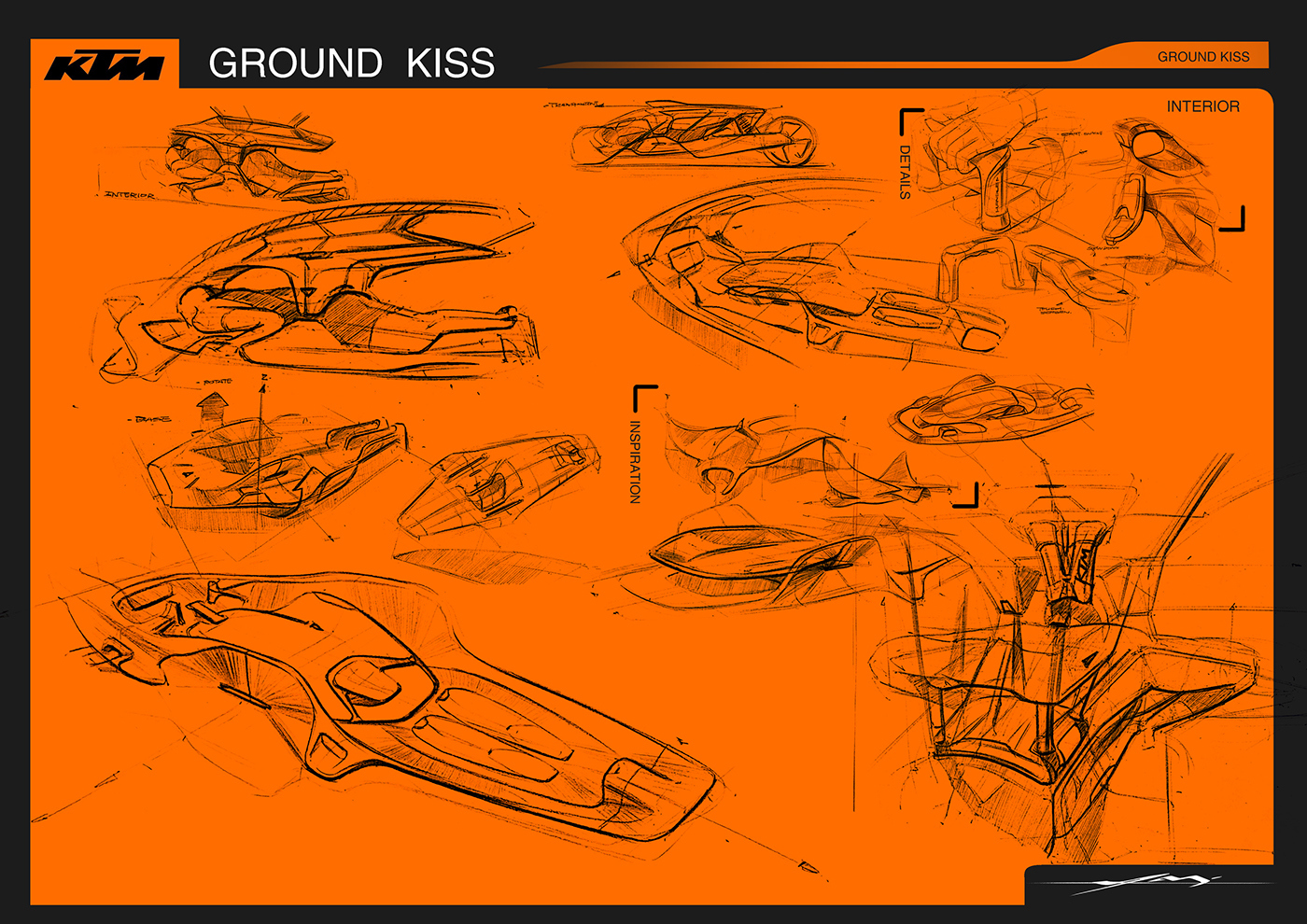 Group Kiss未来赛车手绘稿