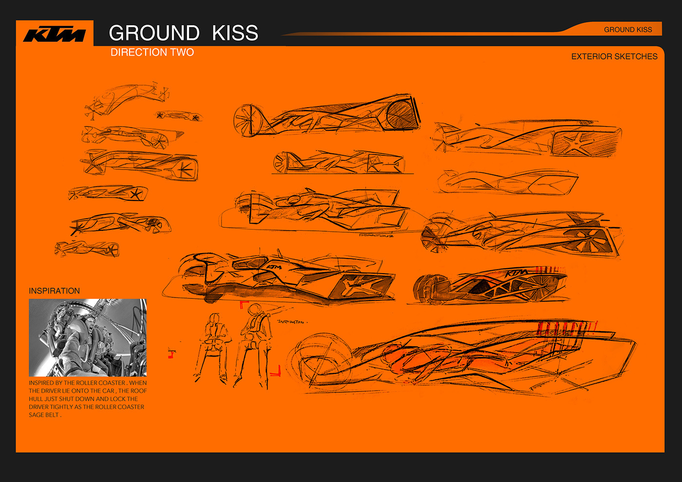 Group Kiss未来赛车手绘稿
