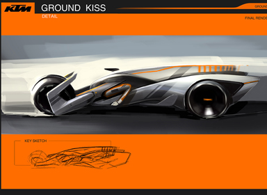 Group Kiss未来赛车手绘稿